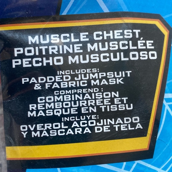 MARVEL🕷️SPIDER-MAN🕷️PADDED JUMPSUIT & FABRIC MASK COSTUME SIZE MEDIUM(8-10)🌟NWT🌟 - Picture 4 of 11